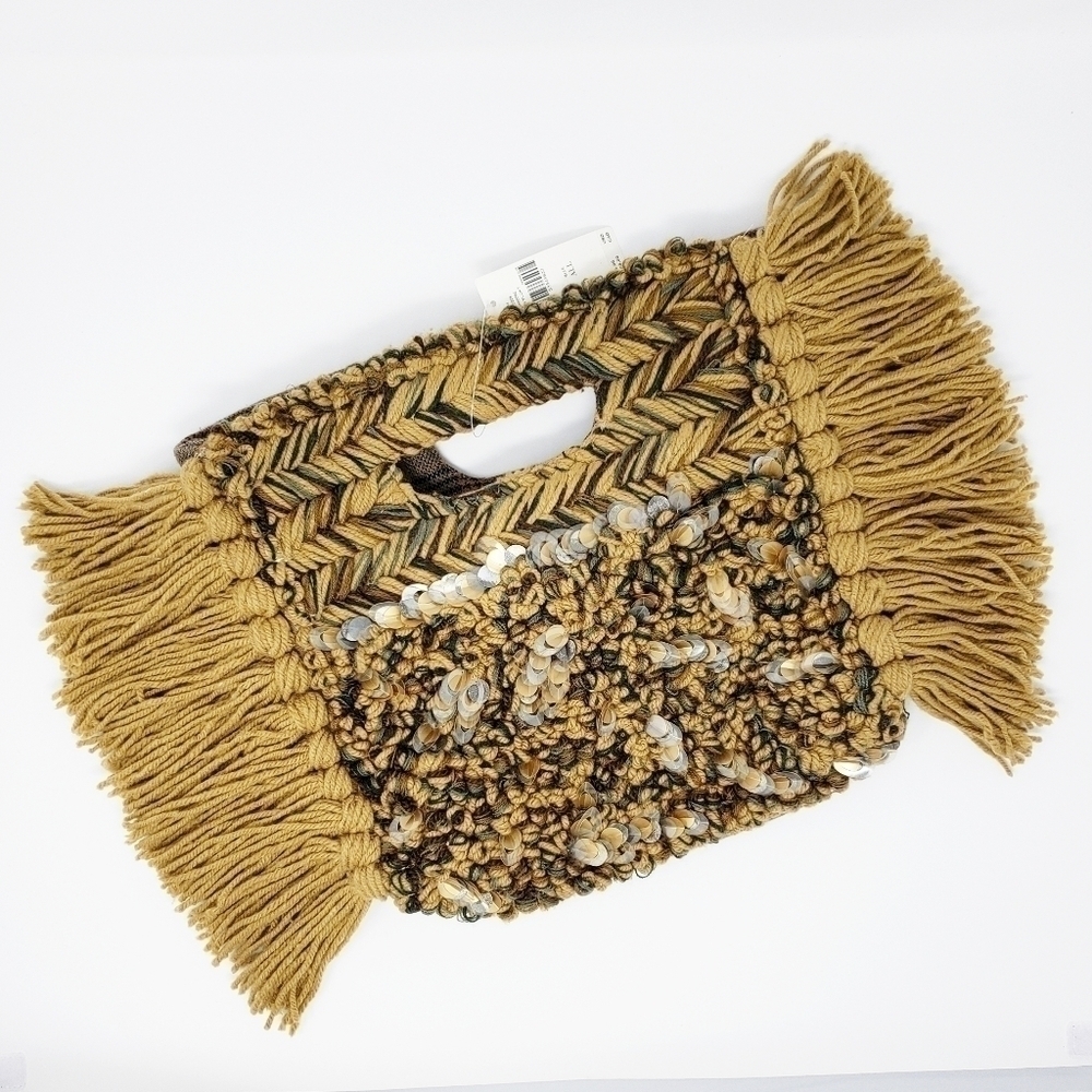 ANTHRO Milo embellished clutch purse